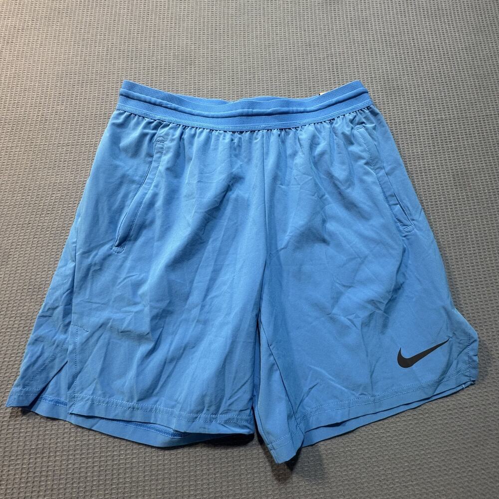 Nike‎ Pro Men's Dri-FIT Flex Vent Max 8" Training Shorts Sz L Blue Brand New